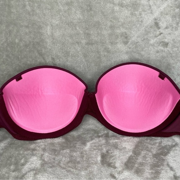 PINK Victoria's Secret Wear Everywhere Multi Way Push-Up Strapless Bra Size 34C - Picture 3 of 6
